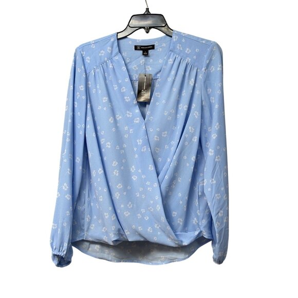 INC International Concepts Women's Printed Surplice Top, Bridget Ditsy, Sz. S - Picture 9 of 12